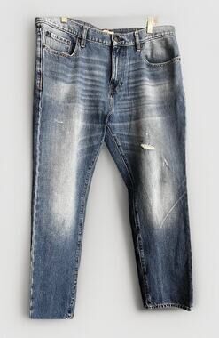 Good Threads Mens 36x29 Jeans Straight Leg Distressed Denim